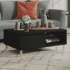 Agron Wooden Coffee Table With 1 Door In Black