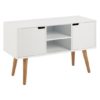 Mulvane Wooden 2 Doors And 1 Shelf Sideboard In White