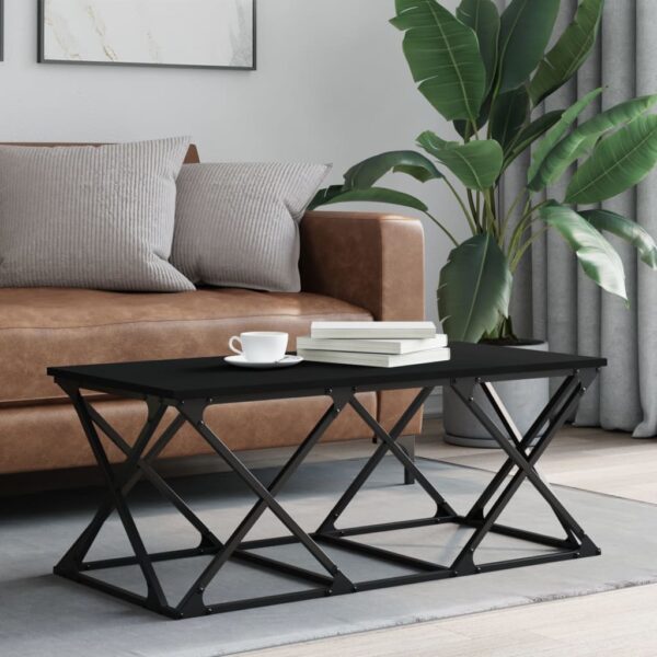 Exeter Wooden Coffee Table Rectangular In Black