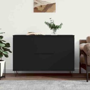 Alamosa Wooden Sideboard With 2 Doors 2 Drawers In Black