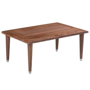 Grote Rectangular Wooden Coffee Table In Walnut