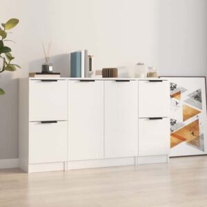 Krefeld High Gloss Sideboard With 6 Doors In White