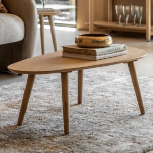 Hervey Wooden Coffee Table In Natural