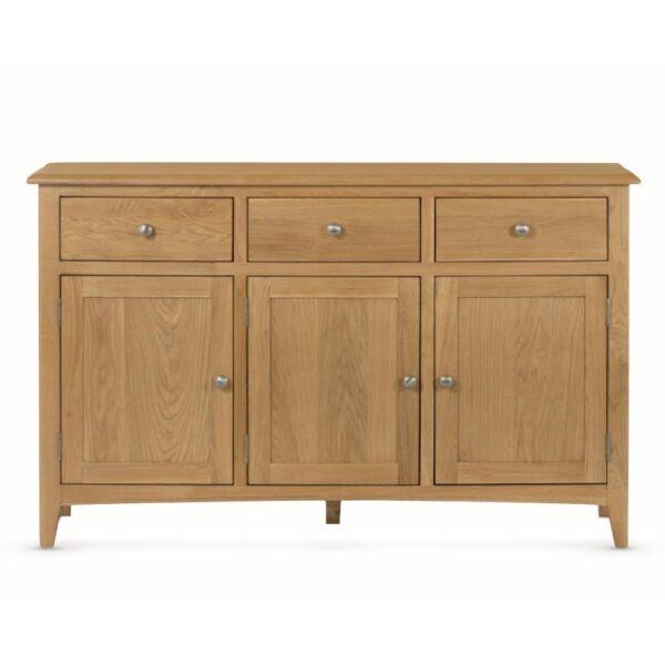 Kamiah Wooden Sideboard With 3 Doors 3 Drawers In Oak