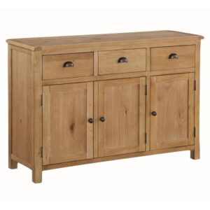 Trevino Wooden Sideboard With 3 Doors 3 Drawers In Oak