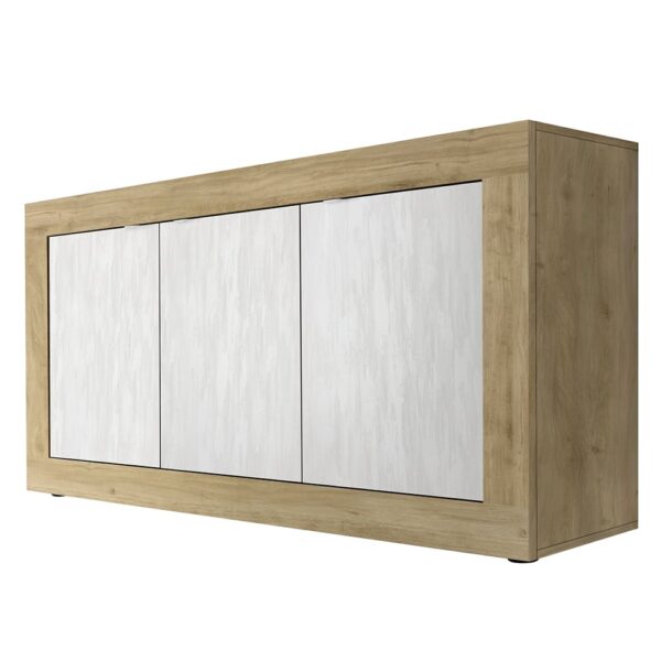 Taylor Wooden Sideboard With 3 Doors In Cadiz And White